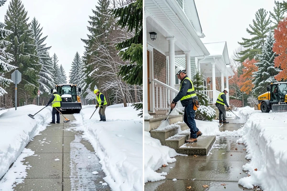 Fitness Center Deicing in Lakewood, Pierce County, WA - Map the entrance approach and parking walkways
