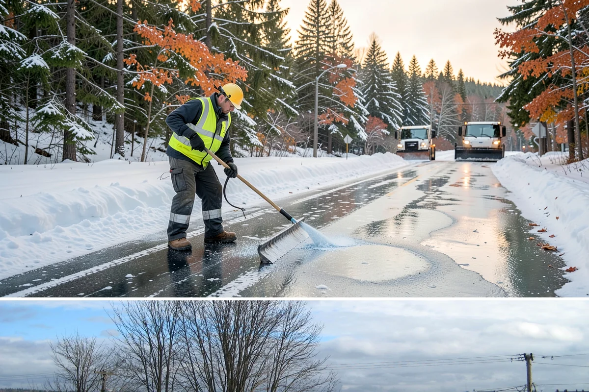 Fitness Center Deicing in Langley, Island County, WA - Deicing runs the winter season, with pre-dawn readiness during freezing-rain events that catch early members off guard.