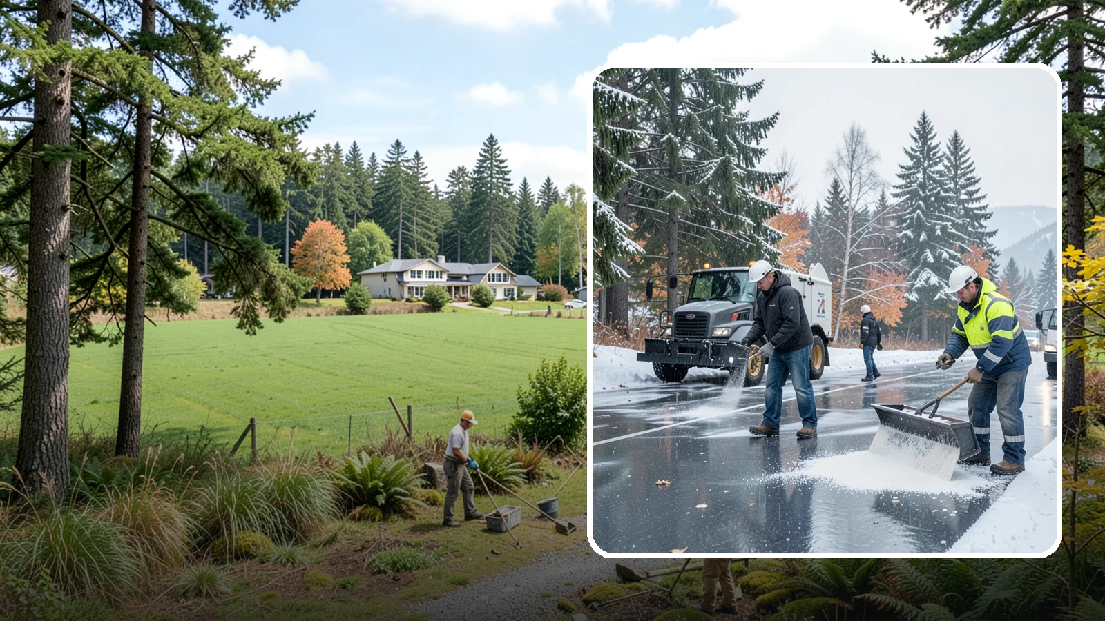 Fitness Center Deicing in Lyman, Skagit County, WA - Deicing for fitness centers and gyms, keeping entrances and parking paths safe for early-morning members arriving before dawn in...