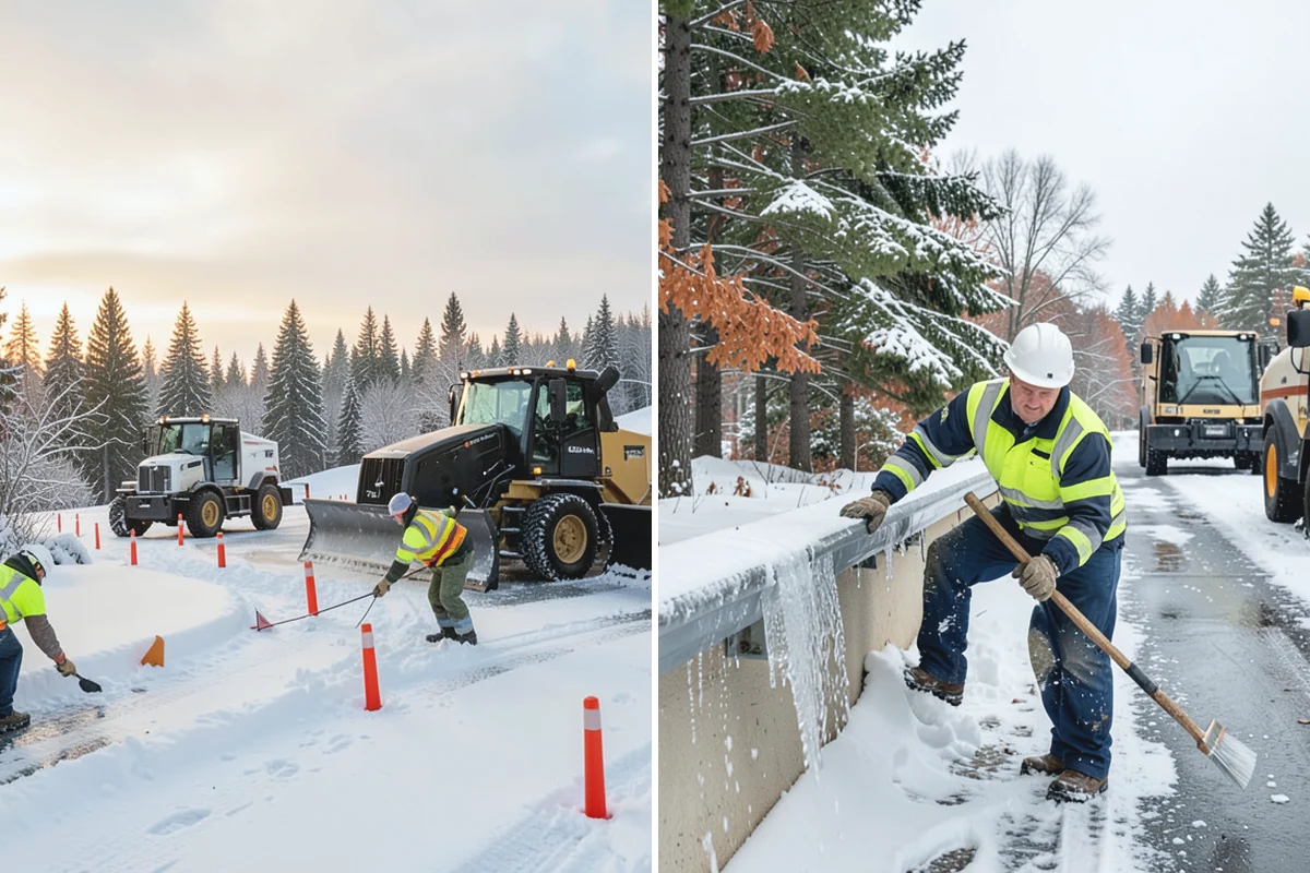 Fitness Center Deicing in Marysville, Snohomish County, WA - Map the entrance approach and parking walkways