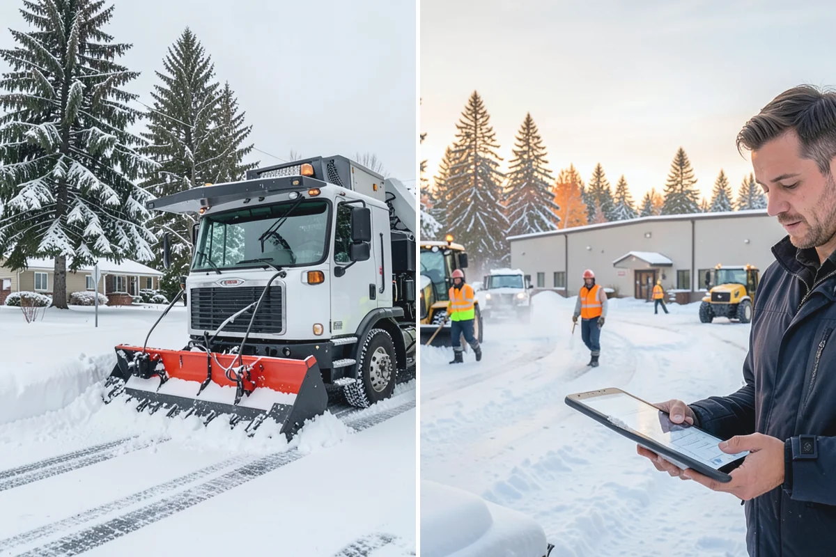 Fitness Center Deicing in Medina, King County, WA - Map the entrance approach and parking walkways