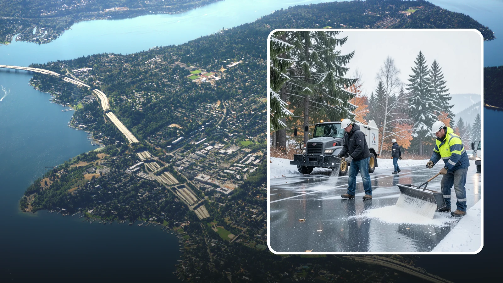 Fitness Center Deicing in Mercer Island, King County, WA - Deicing for fitness centers and gyms, keeping entrances and parking paths safe for early-morning members arriving before dawn in...