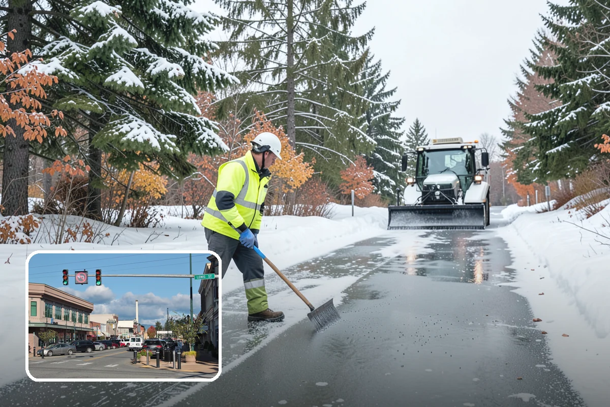 Fitness Center Deicing in Monroe, Snohomish County, WA - Keeps early-morning and evening members safe on arrival