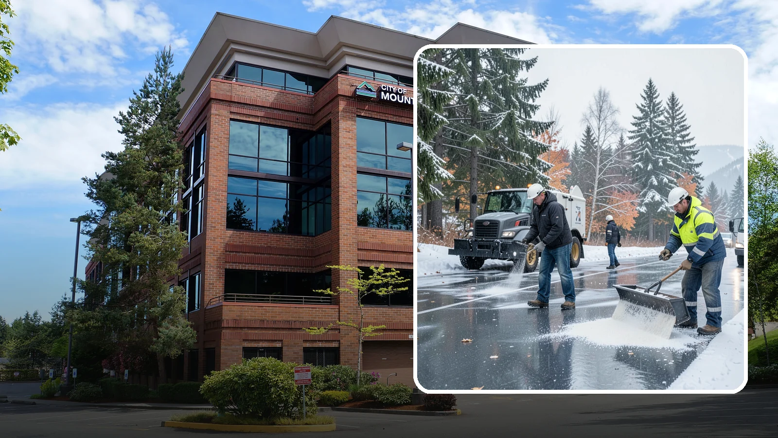 Fitness Center Deicing in Mountlake Terrace, Snohomish County, WA - Deicing for fitness centers and gyms, keeping entrances and parking paths safe for early-morning members arriving before dawn in...