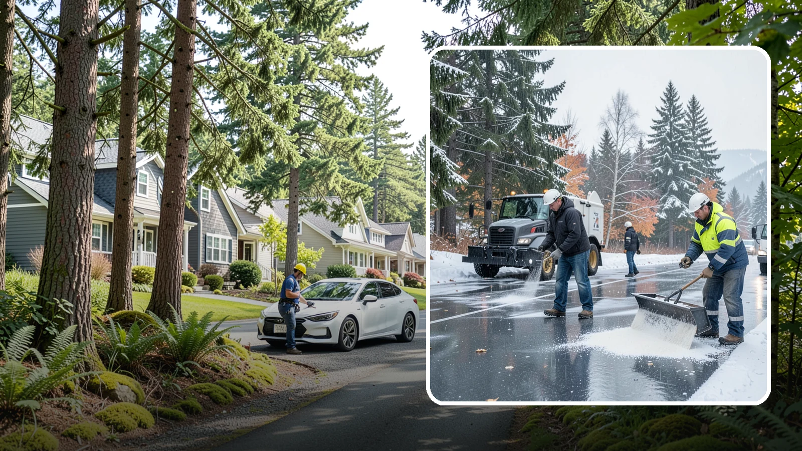 Fitness Center Deicing in Normandy Park, King County, WA - Deicing for fitness centers and gyms, keeping entrances and parking paths safe for early-morning members arriving before dawn in...