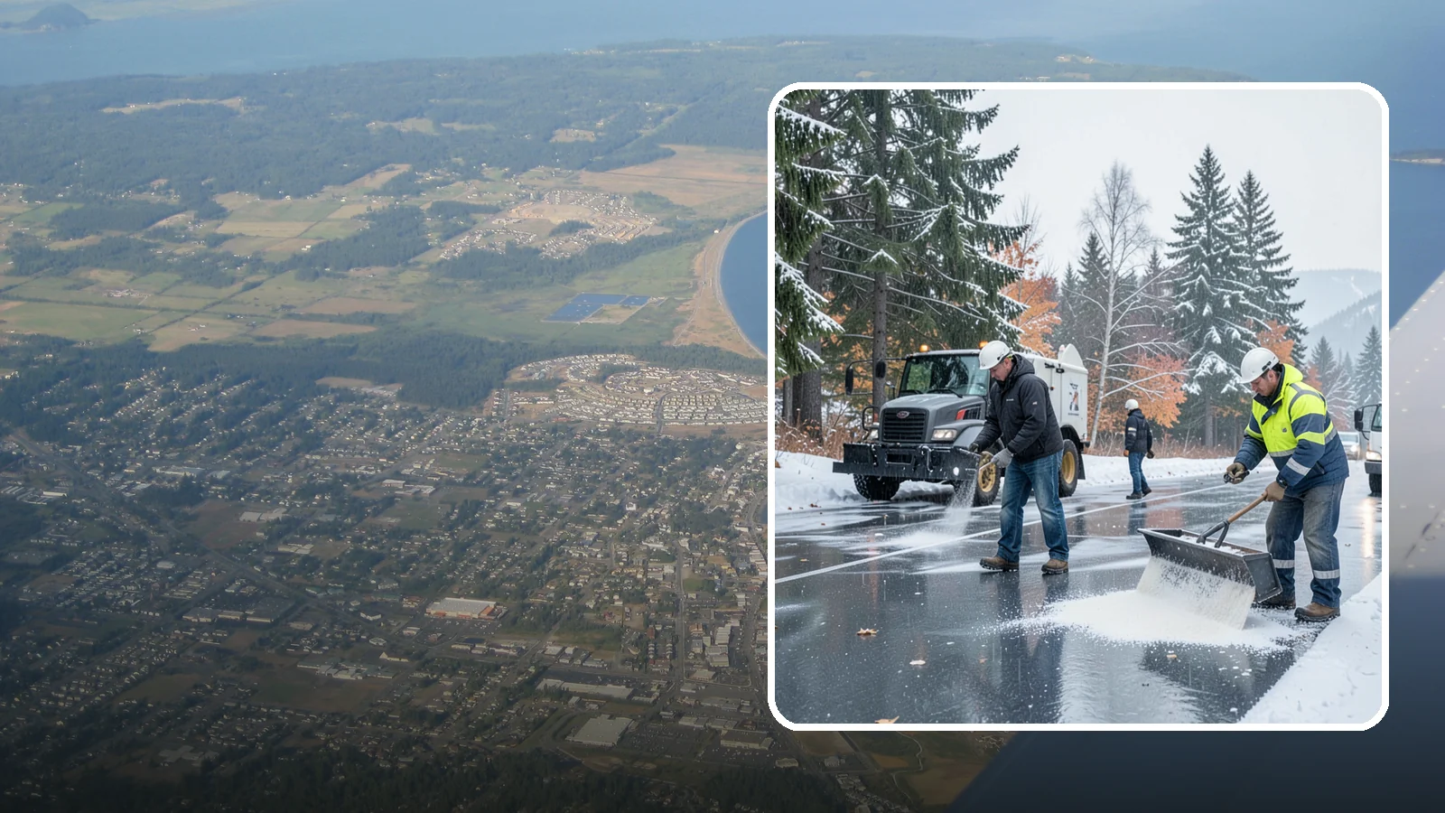 Fitness Center Deicing in Oak Harbor, Island County, WA - Deicing for fitness centers and gyms, keeping entrances and parking paths safe for early-morning members arriving before dawn in...