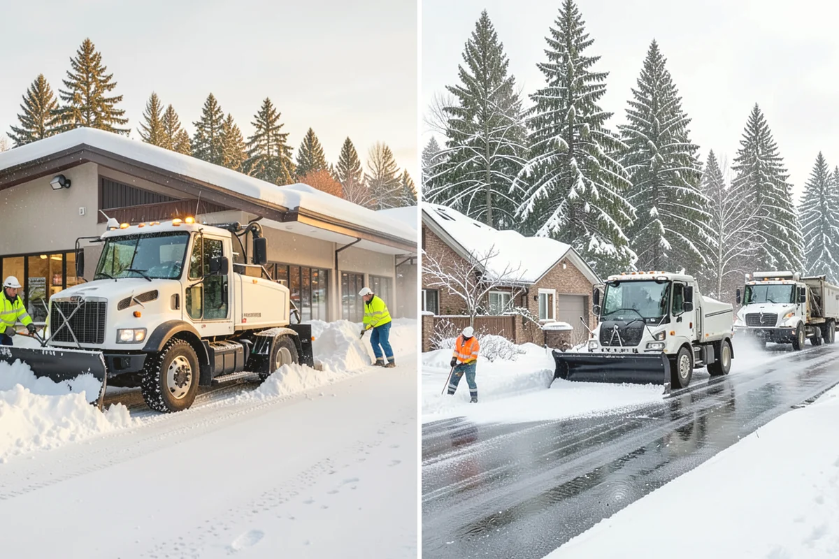 Fitness Center Deicing in Oak Harbor, Island County, WA - Map the entrance approach and parking walkways