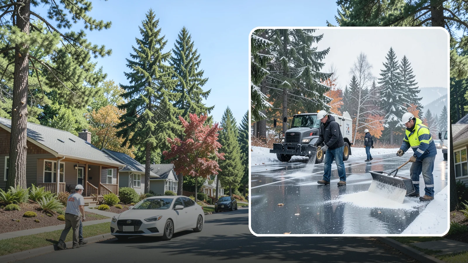 Fitness Center Deicing in Orting, Pierce County, WA - Deicing for fitness centers and gyms, keeping entrances and parking paths safe for early-morning members arriving before dawn in...