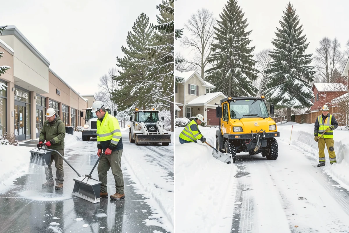 Fitness Center Deicing in Sammamish, King County, WA - Map the entrance approach and parking walkways
