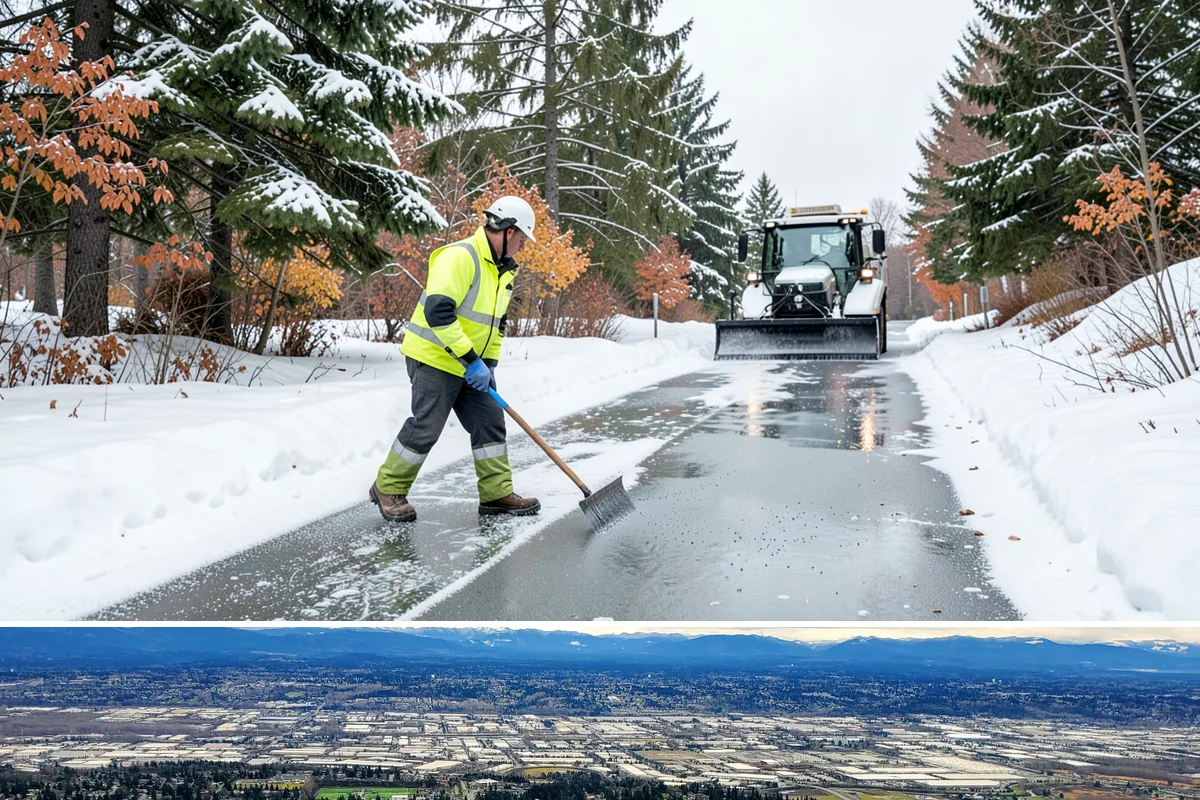 Fitness Center Deicing in SeaTac, King County, WA - Deicing runs the winter season, with pre-dawn readiness during freezing-rain events that catch early members off guard.