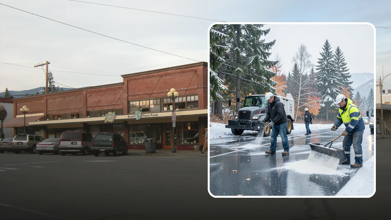 Fitness Center Deicing in Sedro-Woolley, Skagit County, WA - Deicing for fitness centers and gyms, keeping entrances and parking paths safe for early-morning members arriving before dawn in...