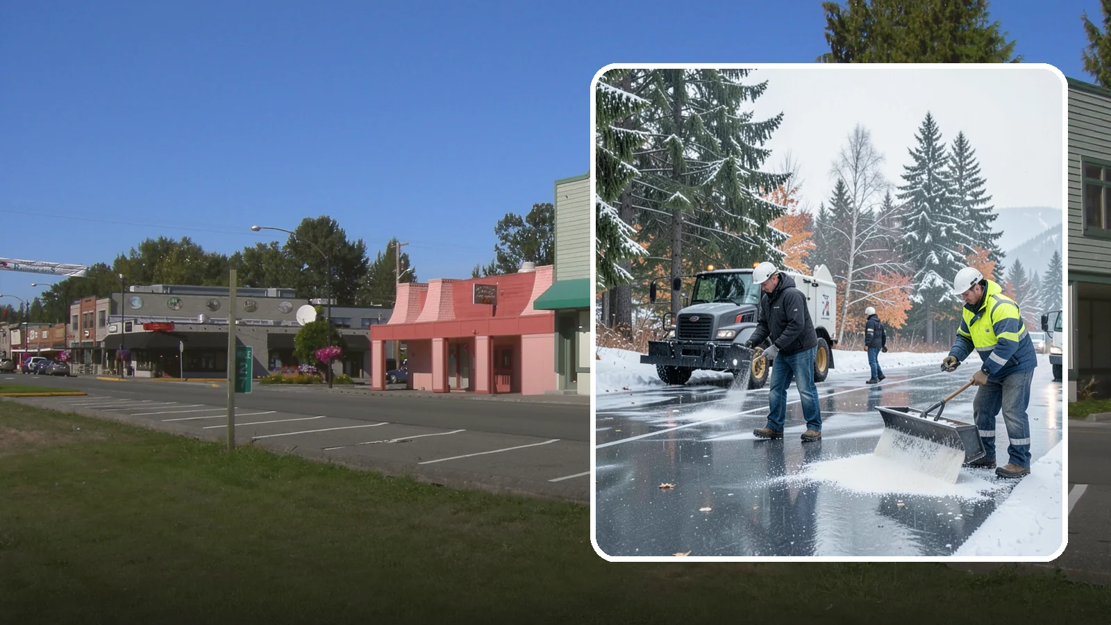 Fitness Center Deicing in Snoqualmie, King County, WA - Deicing for fitness centers and gyms, keeping entrances and parking paths safe for early-morning members arriving before dawn in...