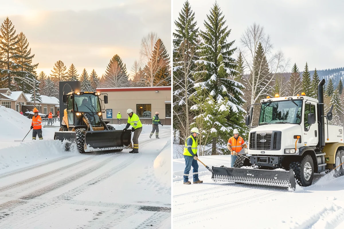 Fitness Center Deicing in Stanwood, Snohomish County, WA - Map the entrance approach and parking walkways