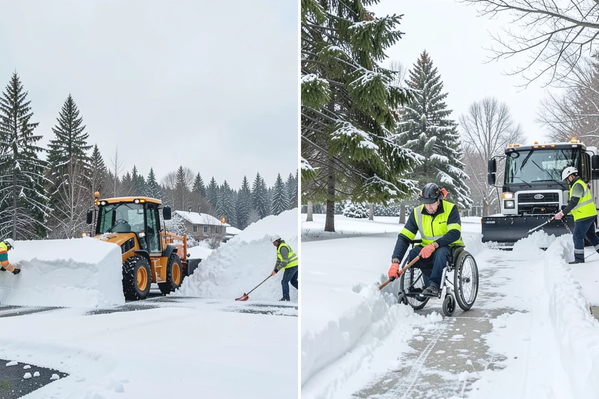Fitness Center Deicing in Sumner, Pierce County, WA - Map the entrance approach and parking walkways