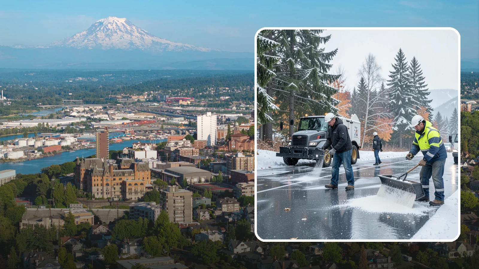 Fitness Center Deicing in Tacoma, Pierce County, WA - Deicing for fitness centers and gyms, keeping entrances and parking paths safe for early-morning members arriving before dawn in...