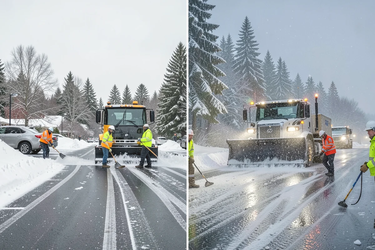 Fitness Center Deicing in Tacoma, Pierce County, WA - Map the entrance approach and parking walkways