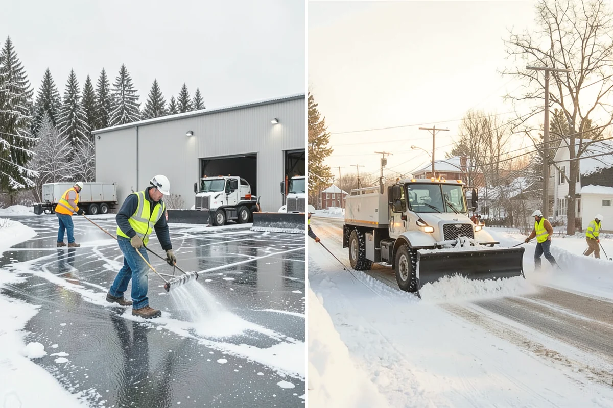 Fitness Center Deicing in Tukwila, King County, WA - Map the entrance approach and parking walkways