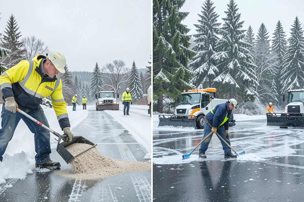 Fitness Center Deicing in Woodinville, King County, WA - Map the entrance approach and parking walkways