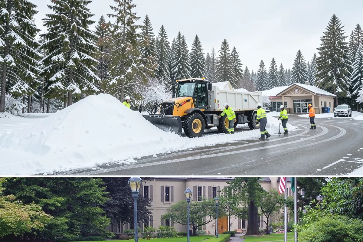 Fitness Center Deicing in Woodinville, King County, WA - Deicing runs the winter season, with pre-dawn readiness during freezing-rain events that catch early members off guard.