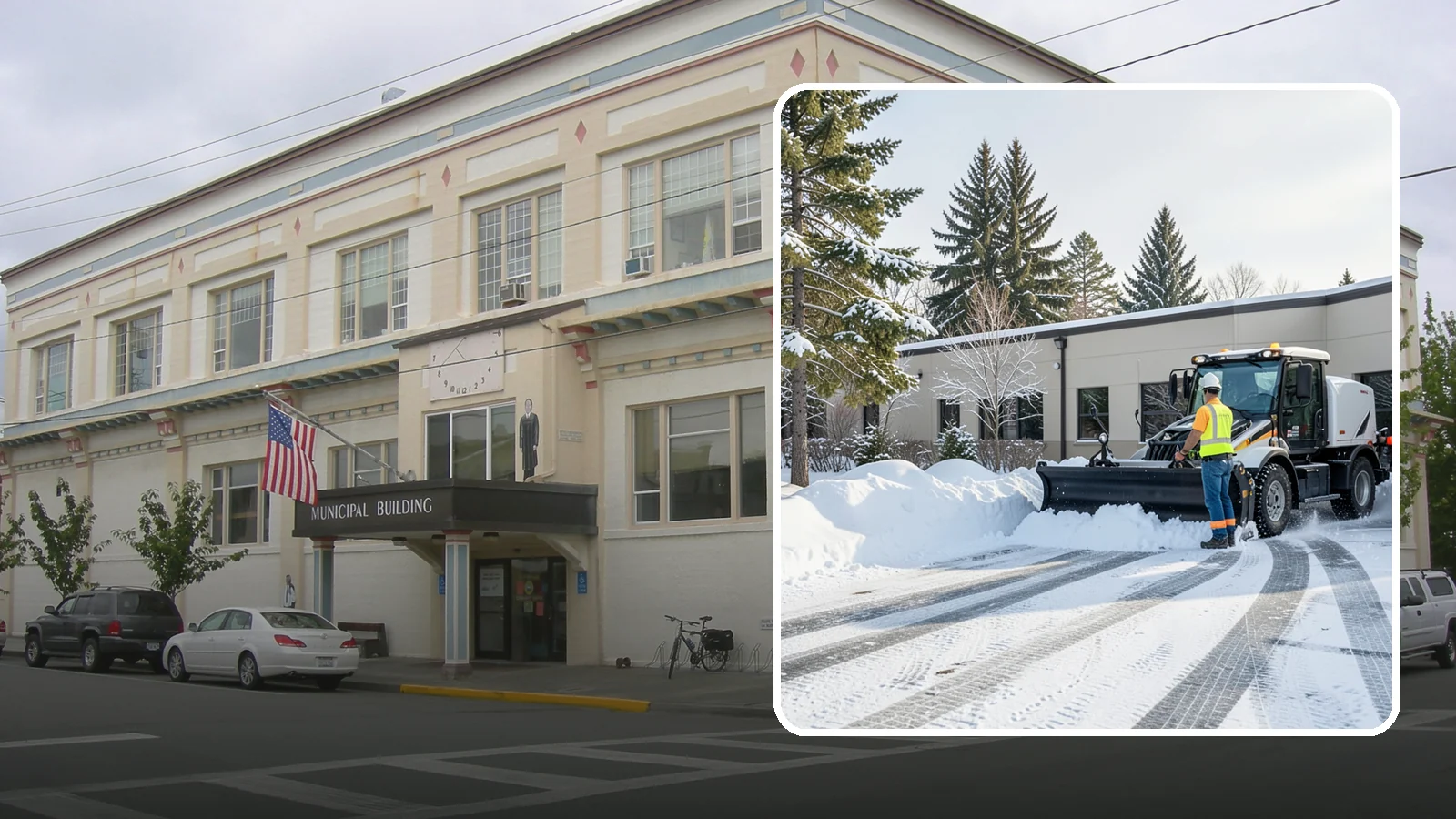 Fitness Center Parking Lot Snow Removal in Anacortes, Skagit County, WA - We clear fitness center lots before dawn so Western Washington members can work out safely through winter.