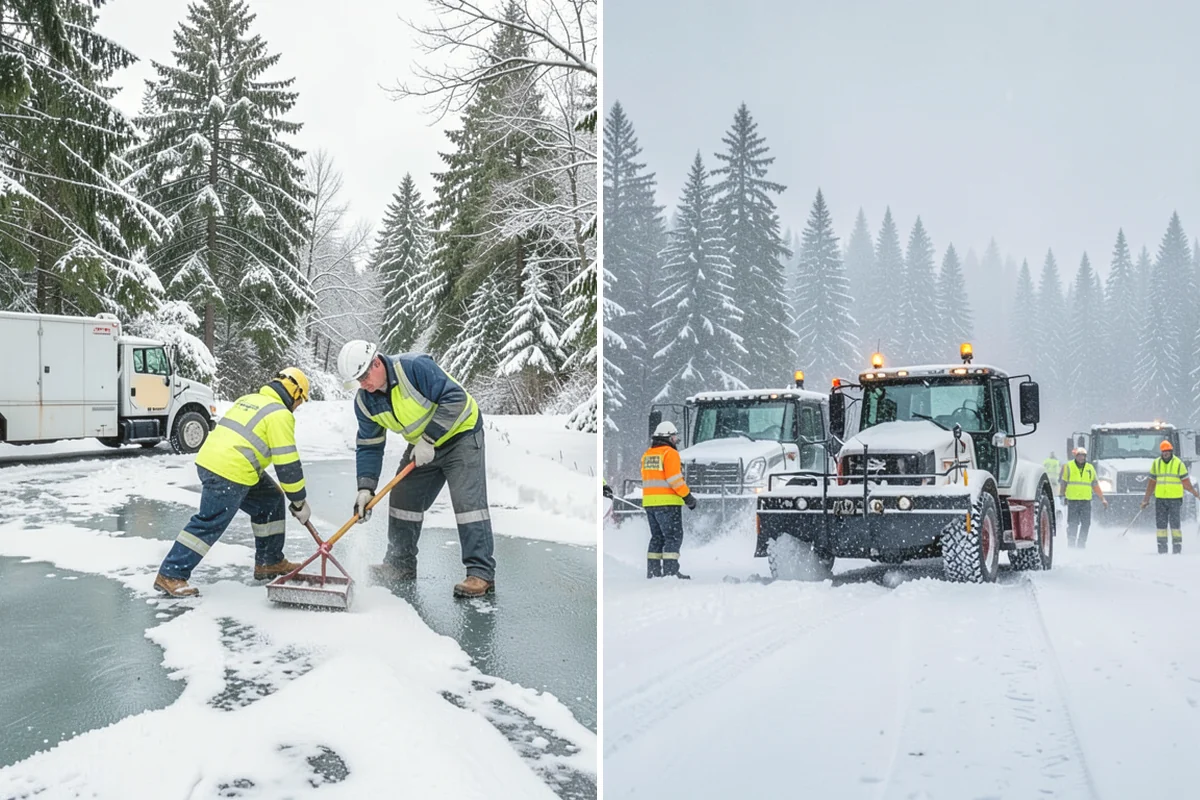 Fitness Center Parking Lot Snow Removal in Anacortes, Skagit County, WA - Confirm early opening and peak hours with fitness center staff
