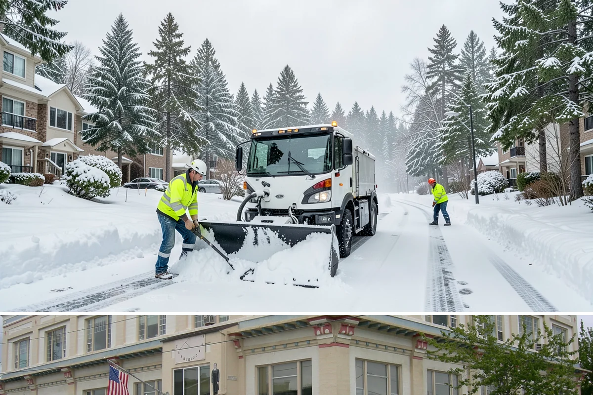 Fitness Center Parking Lot Snow Removal in Anacortes, Skagit County, WA - Fitness center lots in Western Washington face peak snow demand from December through February, when dark morning freezes meet...