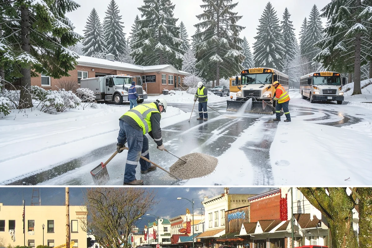 Fitness Center Parking Lot Snow Removal in Arlington, Snohomish County, WA - Fitness center lots in Western Washington face peak snow demand from December through February, when dark morning freezes meet...