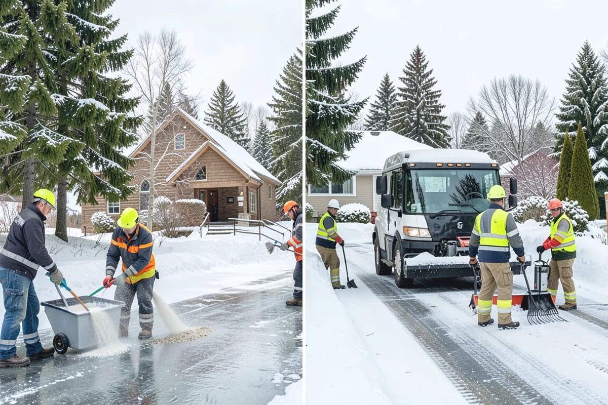 Fitness Center Parking Lot Snow Removal in Beaux Arts Village, King County, WA - Confirm early opening and peak hours with fitness center staff