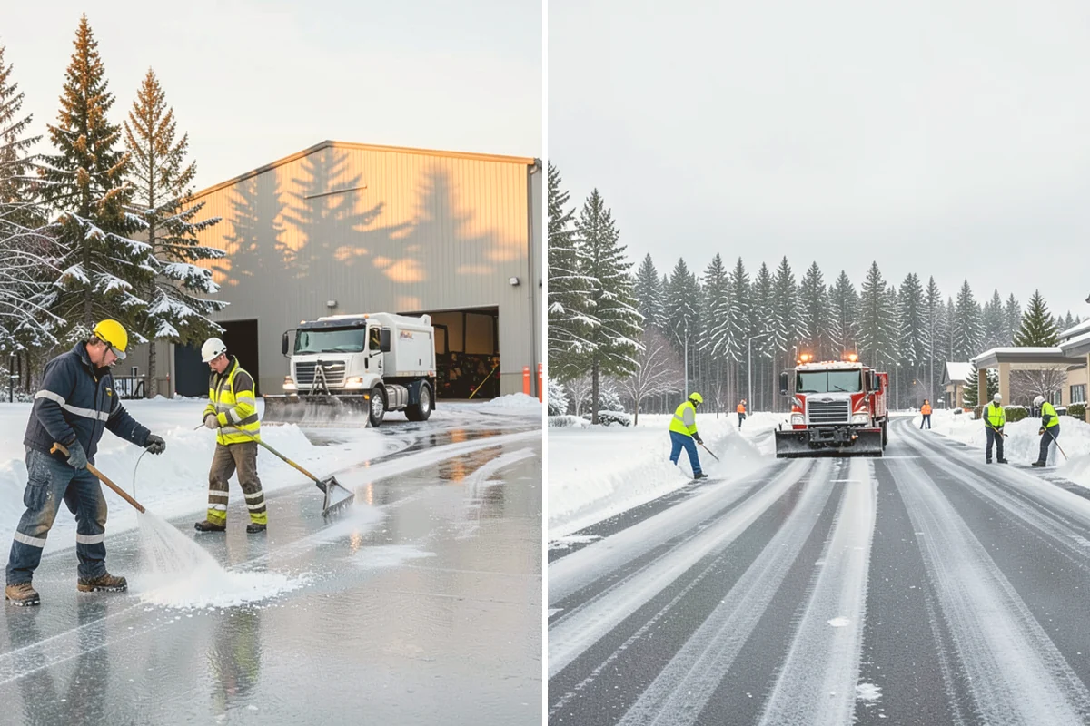 Fitness Center Parking Lot Snow Removal in Bellevue, King County, WA - Confirm early opening and peak hours with fitness center staff