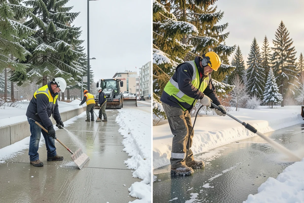 Fitness Center Parking Lot Snow Removal in Bonney Lake, Pierce County, WA - Confirm early opening and peak hours with fitness center staff