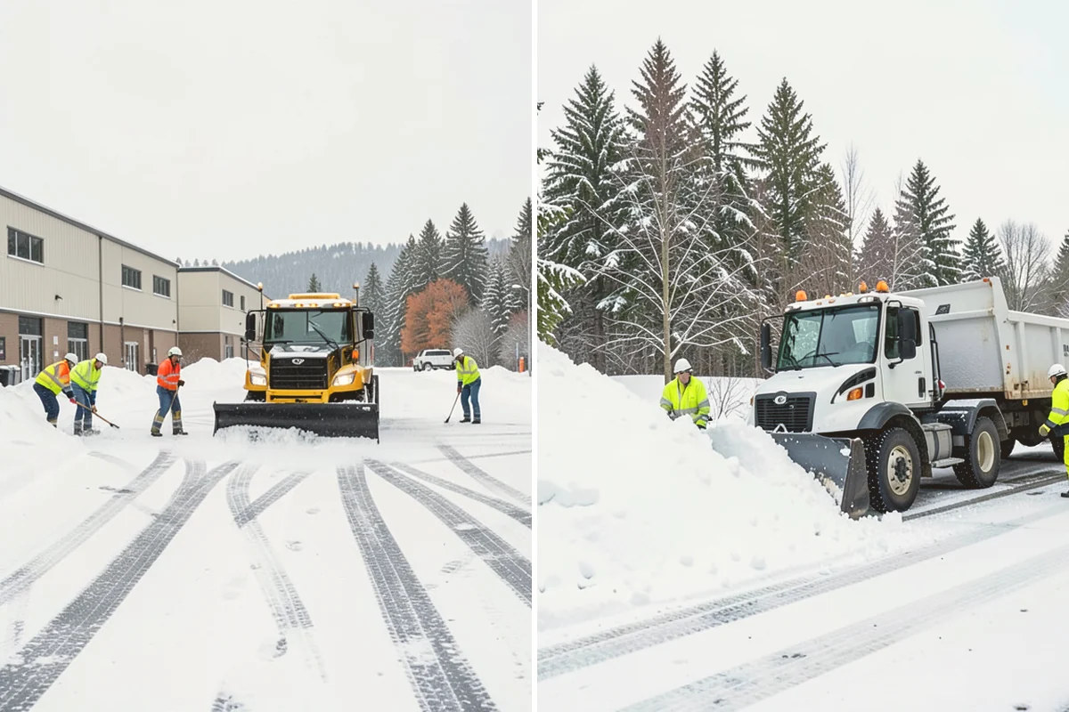 Fitness Center Parking Lot Snow Removal in Bothell, King County, WA - Confirm early opening and peak hours with fitness center staff