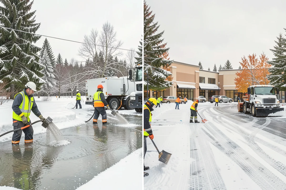 Fitness Center Parking Lot Snow Removal in Brier, Snohomish County, WA - Confirm early opening and peak hours with fitness center staff