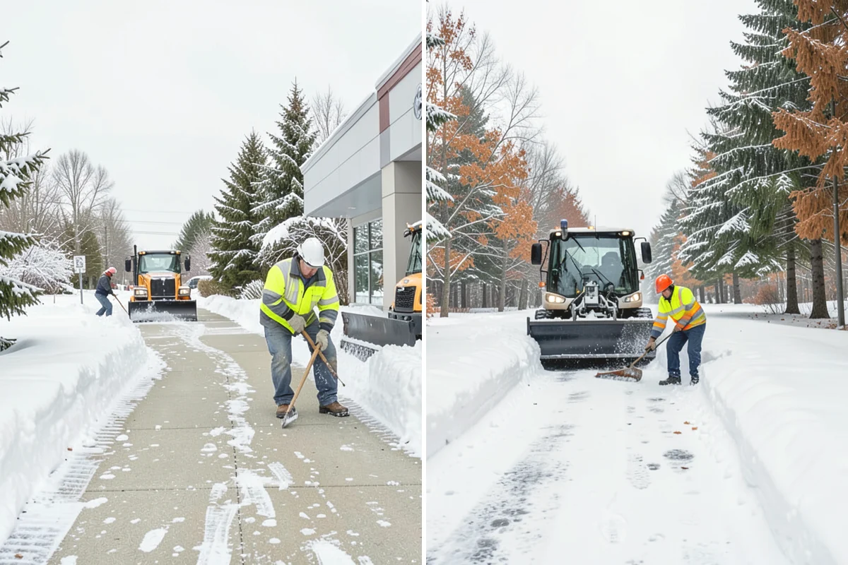 Fitness Center Parking Lot Snow Removal in Burlington, Skagit County, WA - Confirm early opening and peak hours with fitness center staff