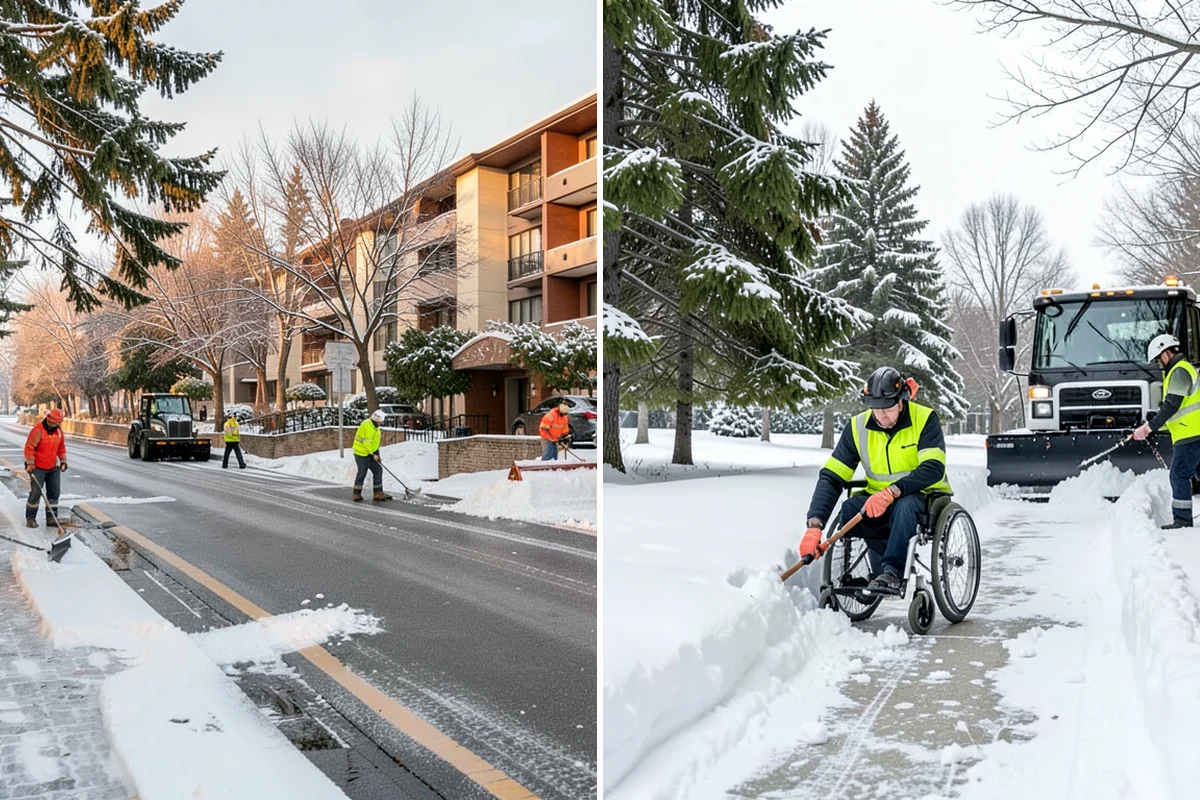 Fitness Center Parking Lot Snow Removal in Clyde Hill, King County, WA - Confirm early opening and peak hours with fitness center staff