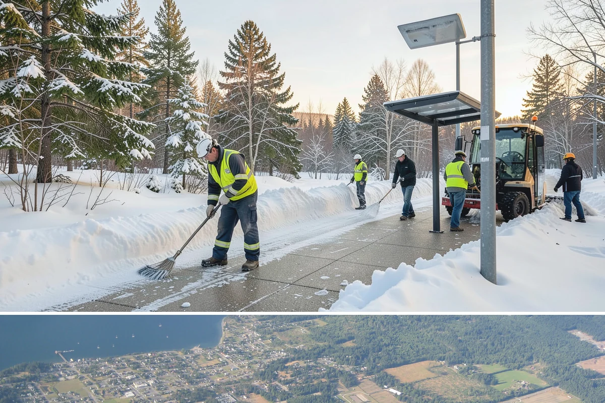 Fitness Center Parking Lot Snow Removal in Coupeville, Island County, WA - Fitness center lots in Western Washington face peak snow demand from December through February, when dark morning freezes meet...