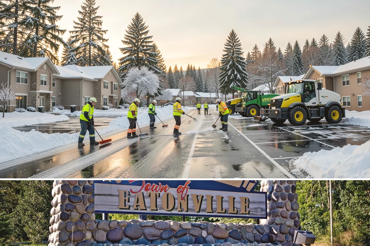 Fitness Center Parking Lot Snow Removal in Eatonville, Pierce County, WA - Fitness center lots in Western Washington face peak snow demand from December through February, when dark morning freezes meet...