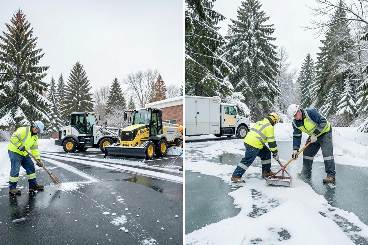 Fitness Center Parking Lot Snow Removal in Enumclaw, King County, WA - Confirm early opening and peak hours with fitness center staff