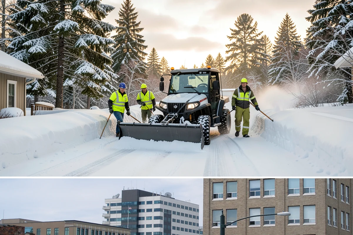 Fitness Center Parking Lot Snow Removal in Everett, Snohomish County, WA - Fitness center lots in Western Washington face peak snow demand from December through February, when dark morning freezes meet...