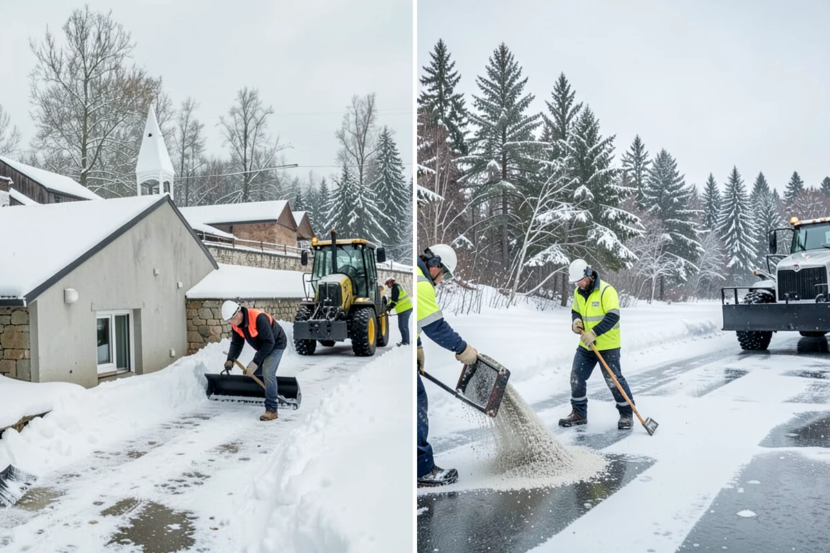 Fitness Center Parking Lot Snow Removal in Fircrest, Pierce County, WA - Confirm early opening and peak hours with fitness center staff