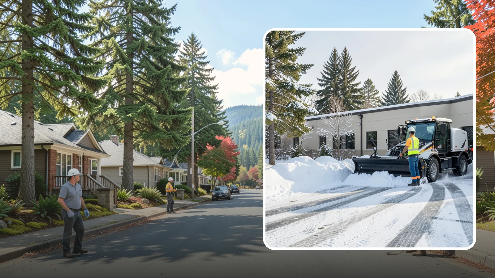 Fitness Center Parking Lot Snow Removal in Hunts Point, King County, WA - We clear fitness center lots before dawn so Western Washington members can work out safely through winter.