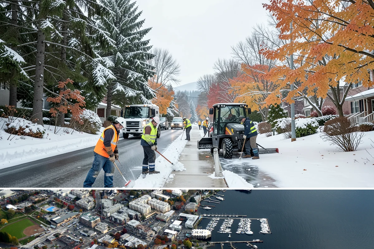 Fitness Center Parking Lot Snow Removal in Kirkland, King County, WA - Fitness center lots in Western Washington face peak snow demand from December through February, when dark morning freezes meet...