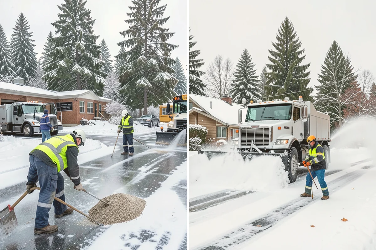 Fitness Center Parking Lot Snow Removal in Langley, Island County, WA - Confirm early opening and peak hours with fitness center staff