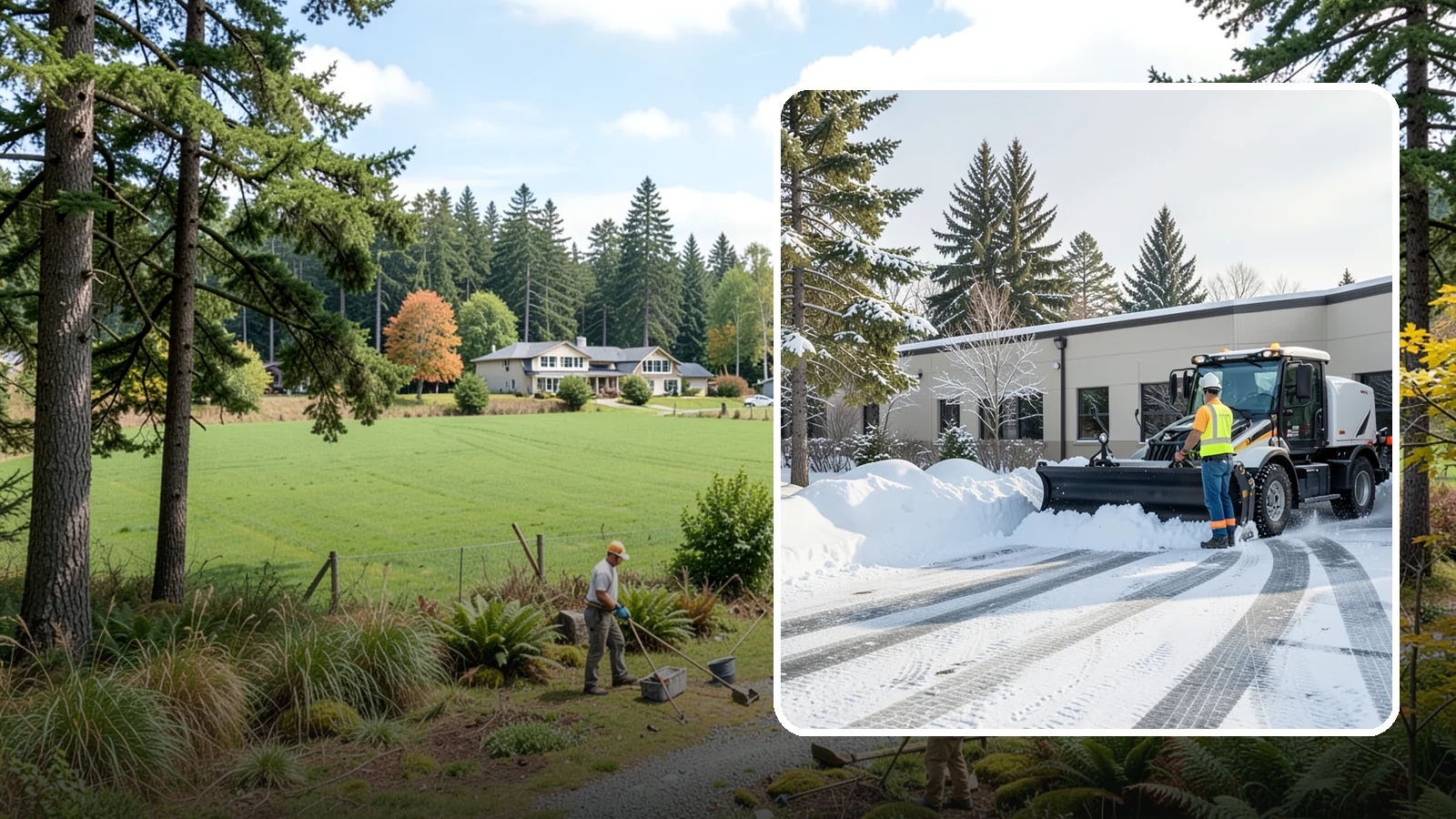 Fitness Center Parking Lot Snow Removal in Lyman, Skagit County, WA - We clear fitness center lots before dawn so Western Washington members can work out safely through winter.