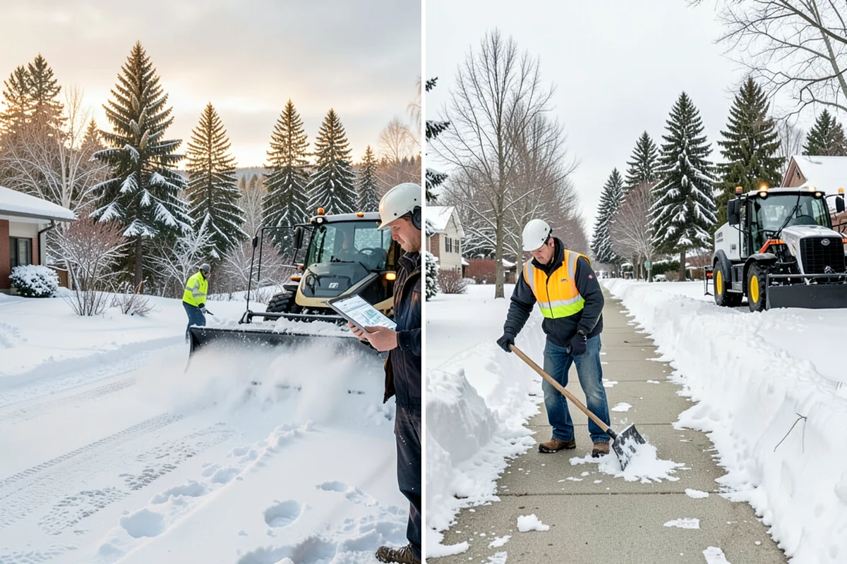 Fitness Center Parking Lot Snow Removal in Lyman, Skagit County, WA - Confirm early opening and peak hours with fitness center staff