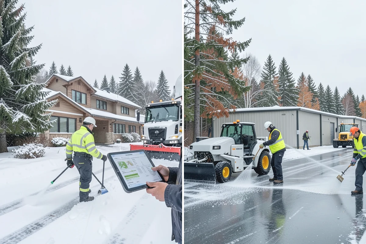 Fitness Center Parking Lot Snow Removal in Marysville, Snohomish County, WA - Confirm early opening and peak hours with fitness center staff