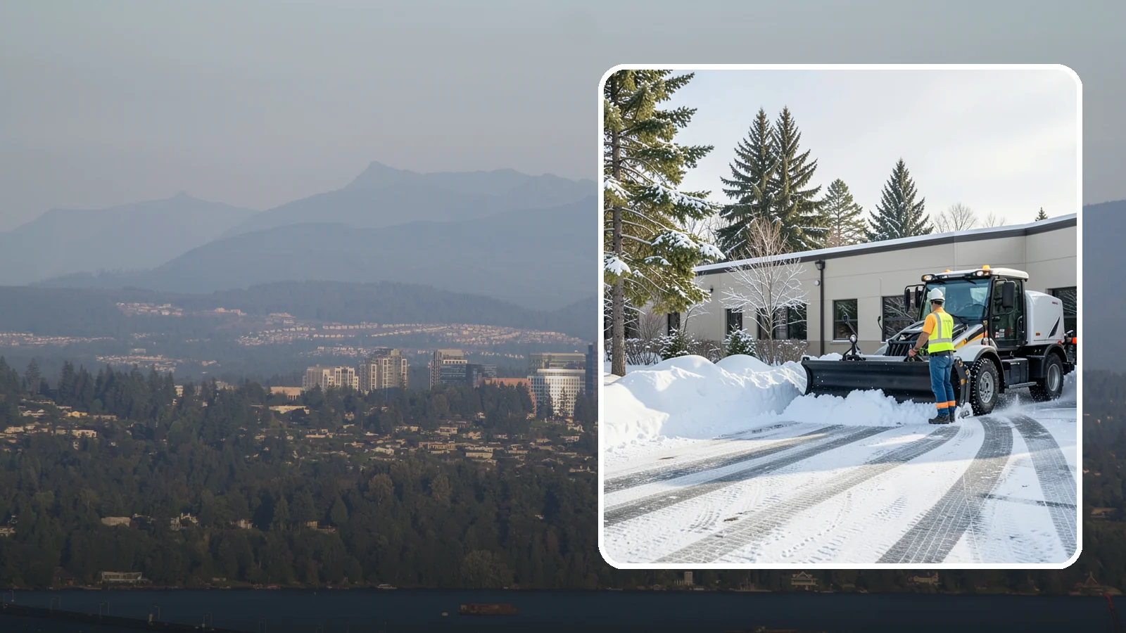 Fitness Center Parking Lot Snow Removal in Medina, King County, WA - We clear fitness center lots before dawn so Western Washington members can work out safely through winter.
