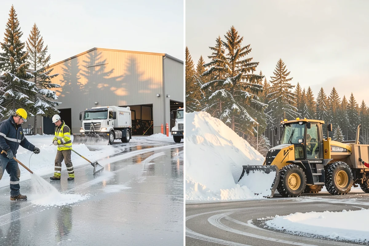 Fitness Center Parking Lot Snow Removal in Mercer Island, King County, WA - Confirm early opening and peak hours with fitness center staff
