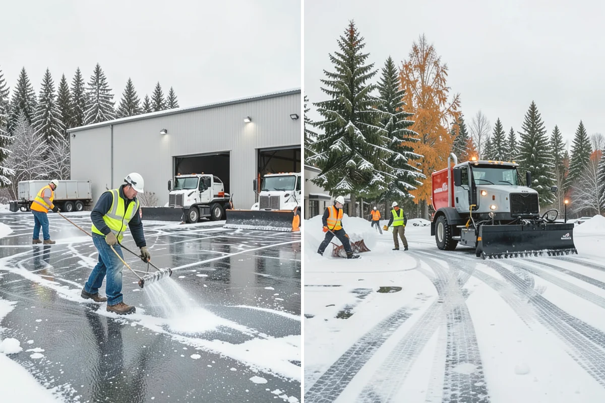 Fitness Center Parking Lot Snow Removal in Mill Creek, Snohomish County, WA - Confirm early opening and peak hours with fitness center staff