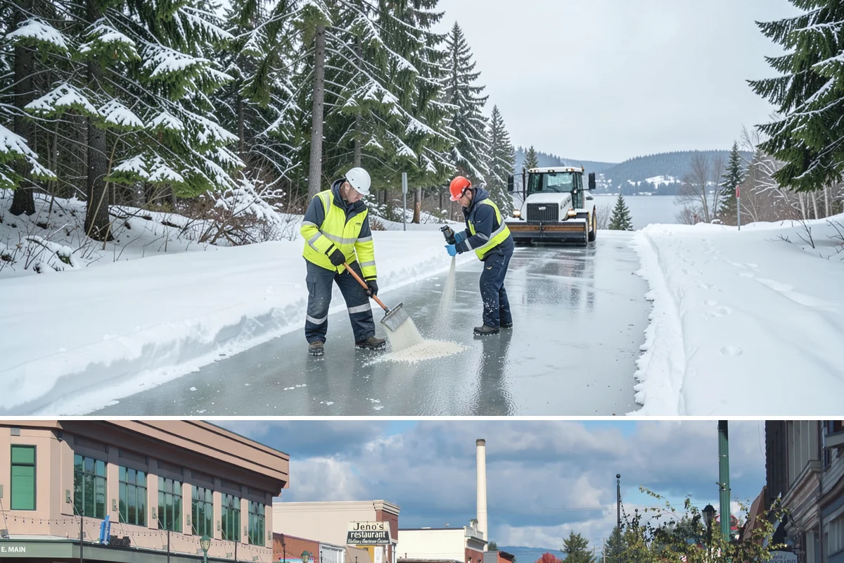 Fitness Center Parking Lot Snow Removal in Monroe, Snohomish County, WA - Fitness center lots in Western Washington face peak snow demand from December through February, when dark morning freezes meet...