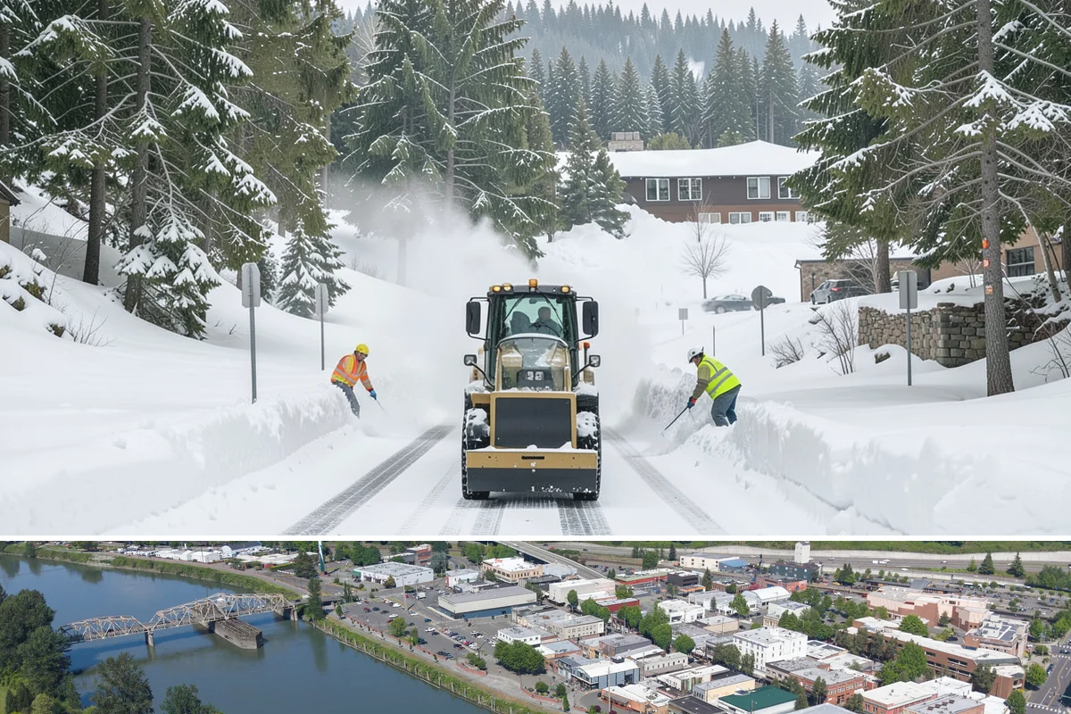 Fitness Center Parking Lot Snow Removal in Mount Vernon, Skagit County, WA - Fitness center lots in Western Washington face peak snow demand from December through February, when dark morning freezes meet...
